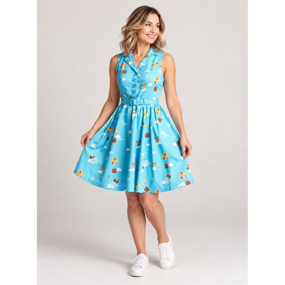 Her Universe Disney Pixar Retro Movie Up Swing Dress size XS